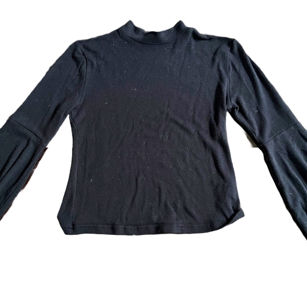 JACK BY BB DAKOTA LONG SLEEVE MOCK NECK SWEATER WITH BALLOON SLEEVES SIZE XS